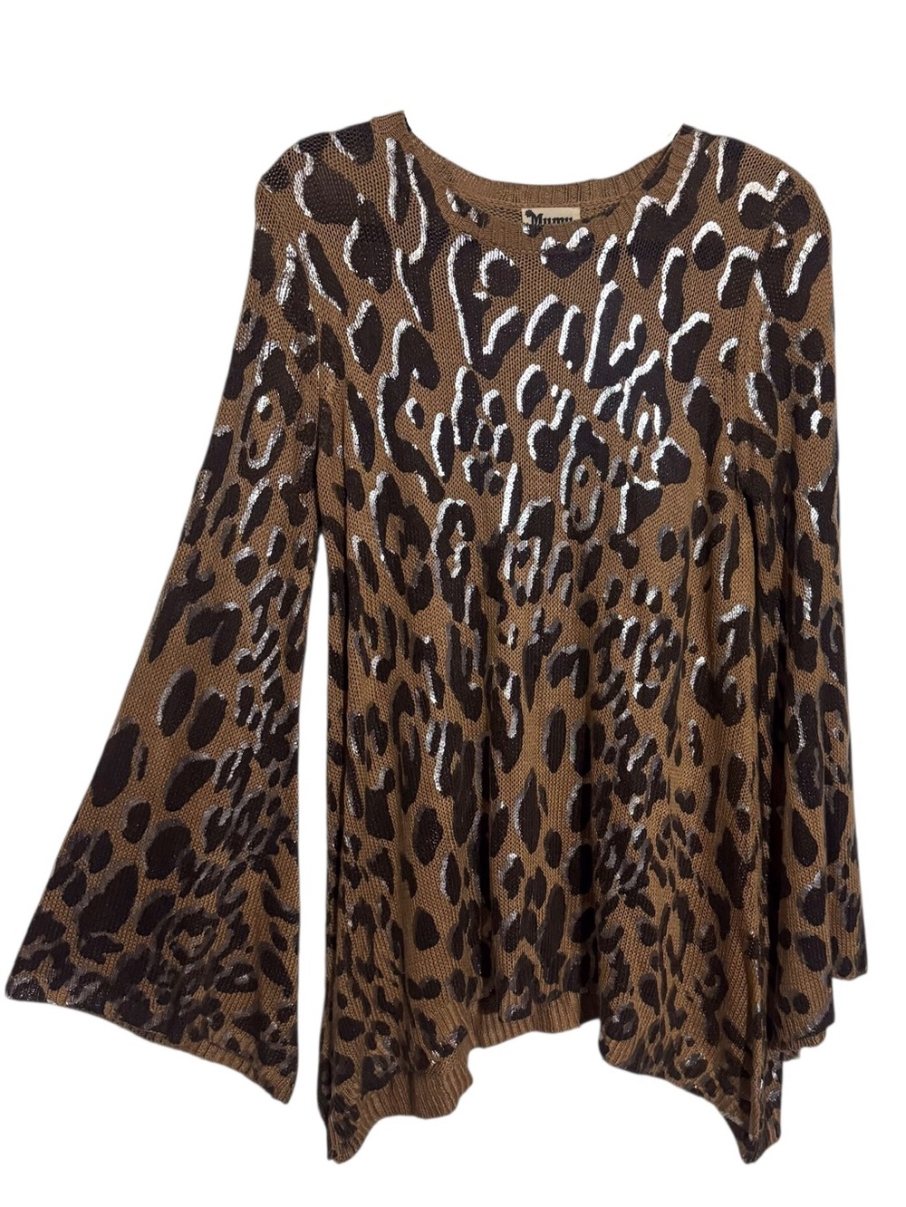 Show Me Your Mumu Mellow Small Golden Eye Festiball Leopard Sweater Boho Western